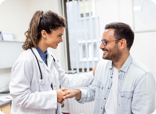Precisa passar com um médico antes ou depois do exame?